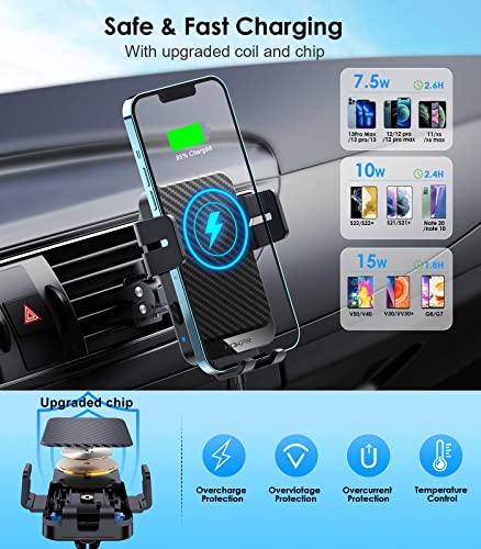 MOKPR Wireless Car Phone Holder Charger