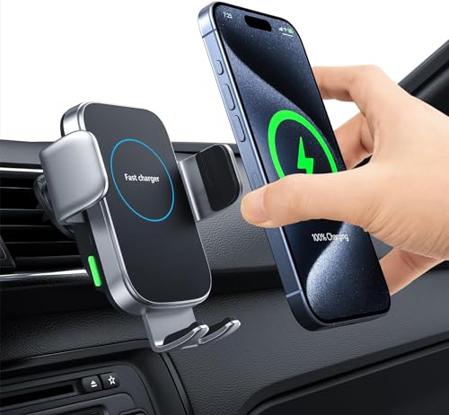 Wireless Car Phone Holder with Automatic Sensor Charger
