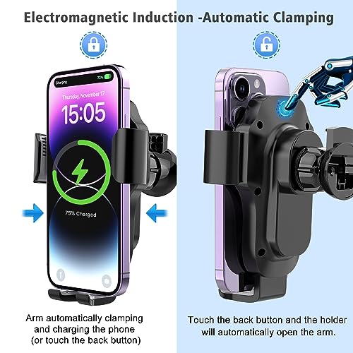 Wireless Car Charger & Phone Holder - JIAWEN 15W