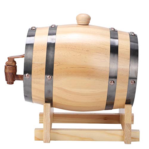 1.5L Mini Wooden Wine Barrel - Brewing & Storage