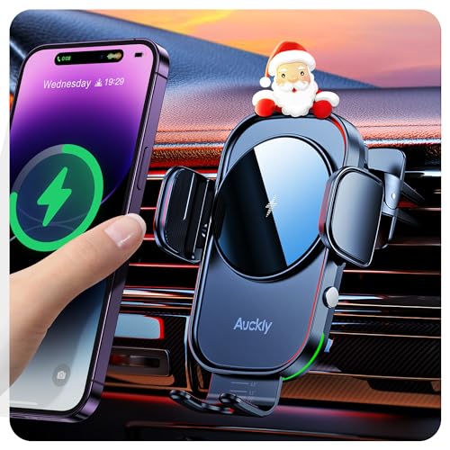 15W Car Phone Holder Wireless Charger: Qi, Automatic Clamping, Air Vent Mount