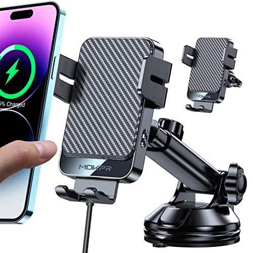 Auto-Clamping Wireless Car Charger for iPhone and Samsung
