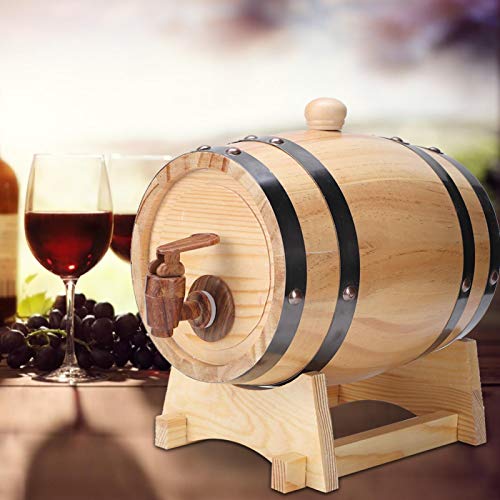 1.5L Mini Wooden Wine Barrel - Brewing & Storage