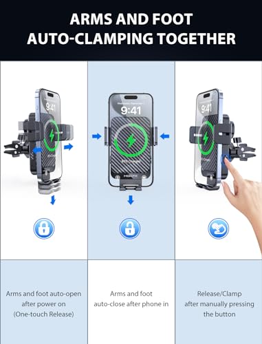 MOKPR Wireless Car Phone Holder Charger