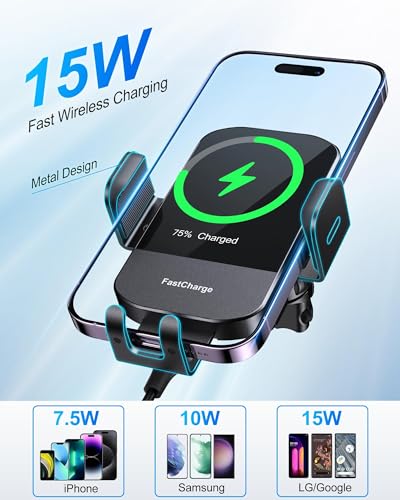 CHGeek Wireless Car Charger for iPhone & Samsung