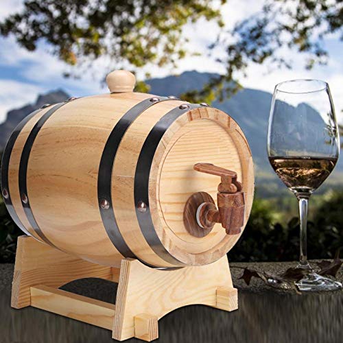 1.5L Mini Wooden Wine Barrel - Brewing & Storage