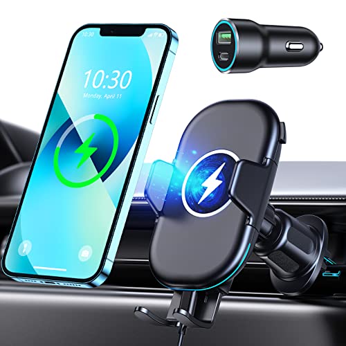 15W Qi Fast Charging Car Mount for iPhone and Galaxy