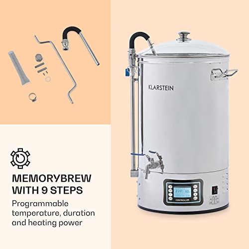 Klarstein Mash Kettle - Home Brewing Set, LCD Display