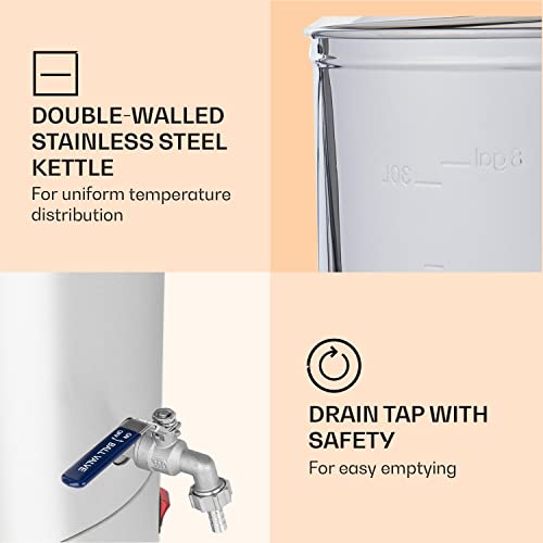 Klarstein Mash Kettle - Home Brewing Set, LCD Display