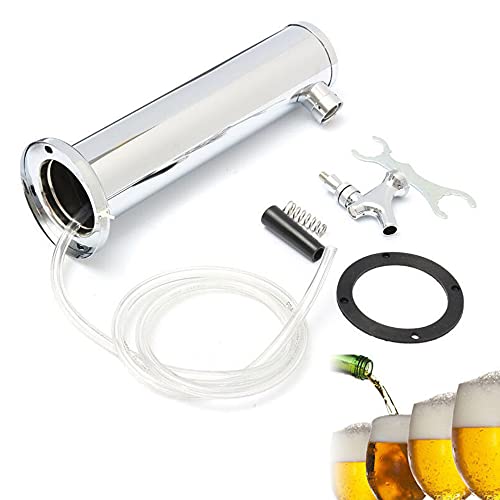 Stainless Steel Draft Beer Tower with Dispenser Kit