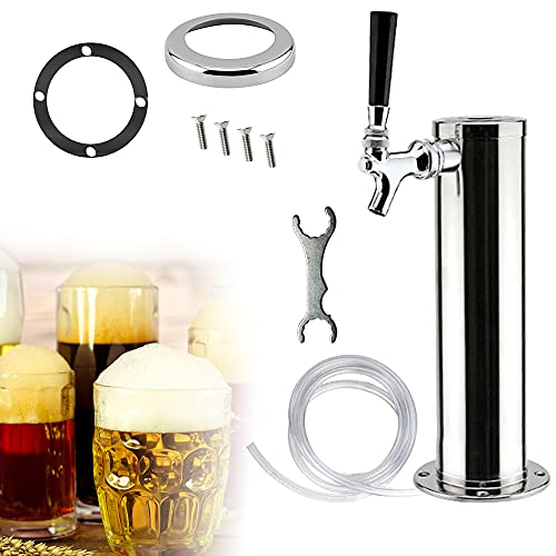 Stainless Steel Draft Beer Tower with Dispenser Kit