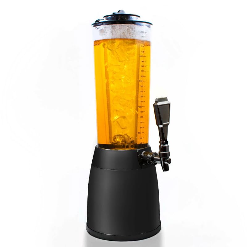 Bavarian XXL Beer Tower with Tap and Ice Cooler