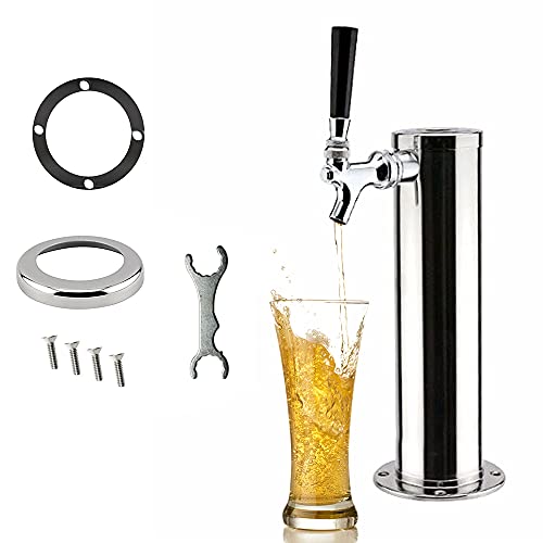 Stainless Steel Draft Beer Tower with Dispenser Kit