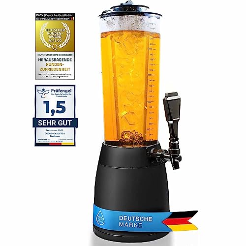 Bavarian XXL Beer Tower with Tap and Ice Cooler