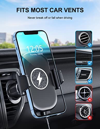 15W Qi Fast Charging Car Mount for iPhone and Galaxy