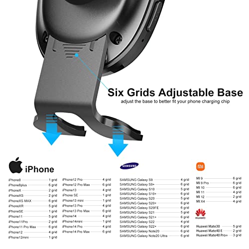 Wireless Auto-Clamping Car Charger Mount - 15W Qi