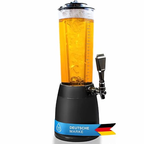 Bavarian XXL Beer Tower with Tap and Ice Cooler