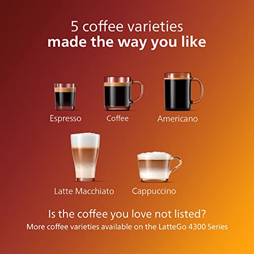 PHILIPS Bean-to-Cup Coffee Machine - LatteGo System