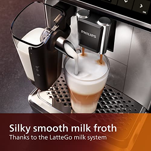 Philips LatteGo Espresso Machine - 12 Coffee Varieties, 4 User Profiles