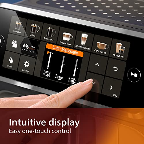Philips LatteGo Espresso Machine - 12 Coffee Varieties, 4 User Profiles