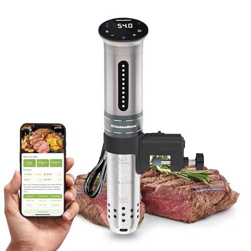 KitchenBoss WIFI Sous Vide Cooker: Ultra Quiet 1100W