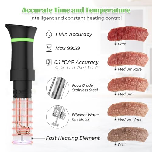 Digital Sous Vide Cooker with Recipe Control