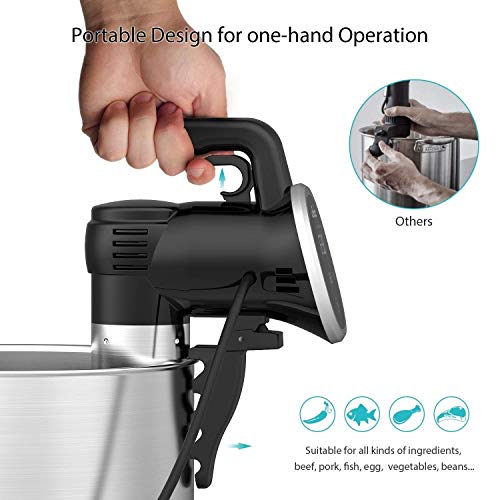 Black-Classic Wancle Sous Vide Cooker for Precision Cooking