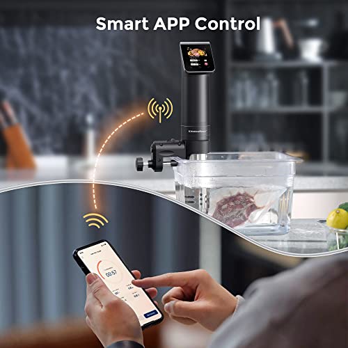 KitchenBoss Sous Vide Machine: WIFI Precision Cooker 1100W