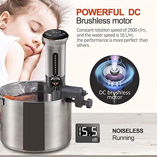 KitchenBoss Sous Vide Cooker: Ultra-Quiet Stainless Steel