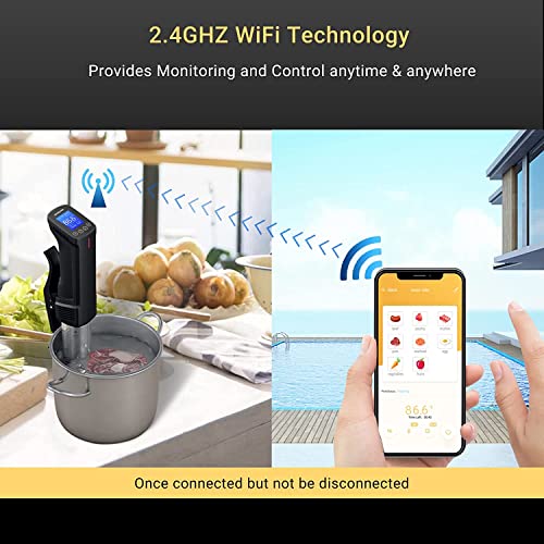 Inkbird WiFi Sous Vide Cooker, Touch Control, 1000W