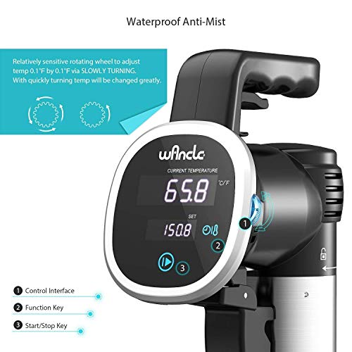 Black-Classic Wancle Sous Vide Cooker for Precision Cooking