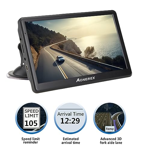 Aonerex GPS Navigation System - 7 inch Touchscreen