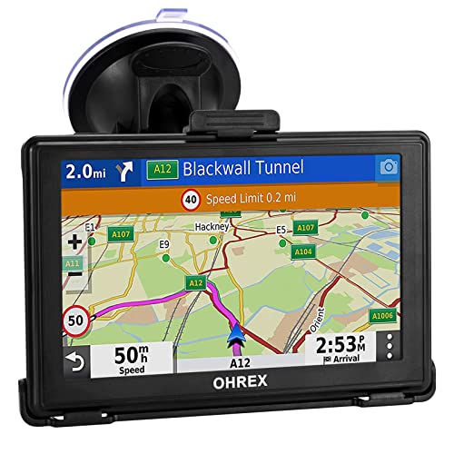 OHREX Car Sat Nav, 5 inch - GPS for Car Truck Lorry
