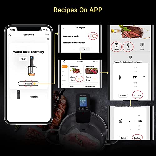 Inkbird WiFi Sous Vide Cooker, Touch Control, 1000W