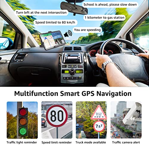 TOUTBIEN 7inch GPS Navigation for Car/Truck Motorhome