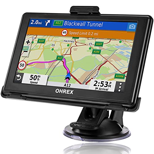OHREX Car Sat Nav, 5 inch - GPS for Car Truck Lorry