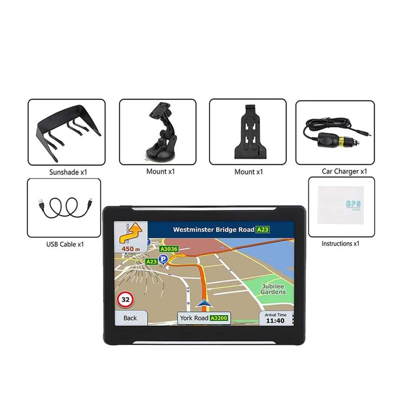 7 Inch Truck Sat Nav With Free Lifetime Map Upgrades