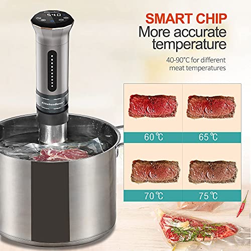 KitchenBoss Sous Vide Cooker: Ultra-Quiet Stainless Steel