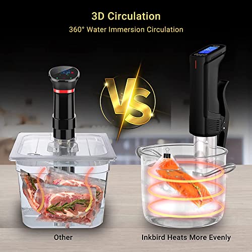 Inkbird WiFi Sous Vide Cooker, Touch Control, 1000W