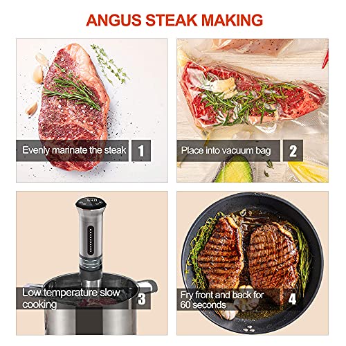 KitchenBoss Sous Vide Cooker: Ultra-Quiet Stainless Steel