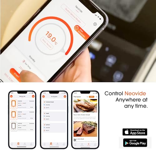 Space Neovide Sous Vide Cooker with Built-in Probe