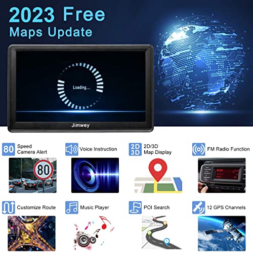 7 inch GPS Sat Nav with 2023 European Maps