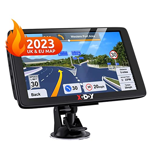 7" Xgody Sat Nav with Lifetime Updates & Speed Camera Alerts