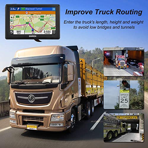 OHREX Car Sat Nav, 5 inch - GPS for Car Truck Lorry