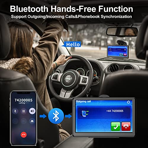 7" Bluetooth UK Sat Nav with Lifetime Map Updates