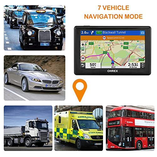 OHREX Car Sat Nav, 5 inch - GPS for Car Truck Lorry