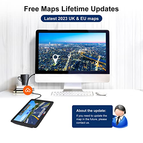 7" Xgody Sat Nav with Lifetime Updates & Speed Camera Alerts