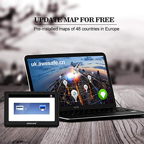 5" Car Sat Nav w/ UK Ireland Maps & Speed Camera Alerts