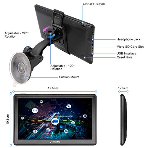 7 inch GPS Sat Nav with 2023 European Maps