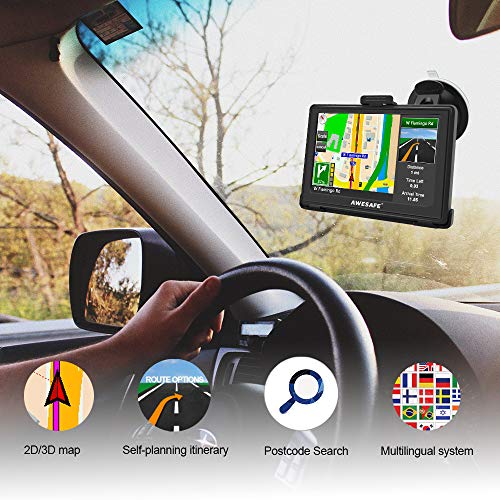 5" Car Sat Nav w/ UK Ireland Maps & Speed Camera Alerts